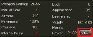 Additional character information
