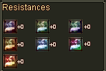 Character resistance information
