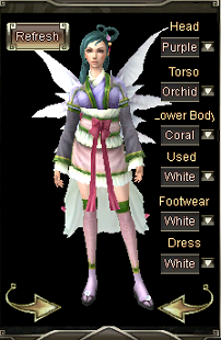 Dragon Market character preview and color selection
