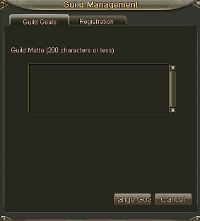 Guild goals form