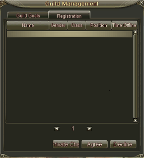 Guild invitation registration window